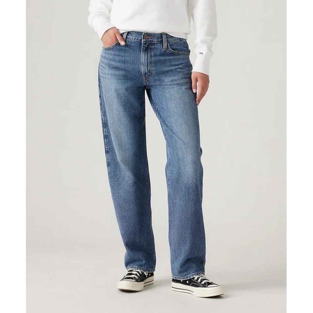 Levi's '94 Baggy Wide Leg Jeans Womens Size 27X31 Mid Rise Blue Denim NWT